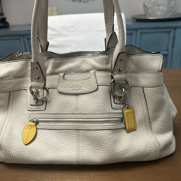 Coach Handbags - Coach Penelope Pebbled Leather Shoulder Bag with Yellow Charms